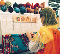 ペルシャ絨毯.com織り写真