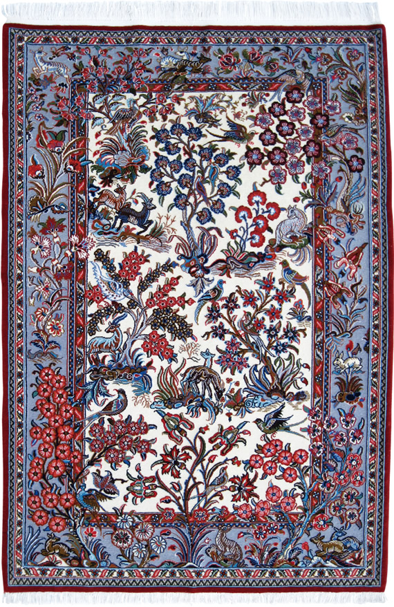 ペルシャ絨毯--コム産106×158--【ペルシャ絨毯.com】