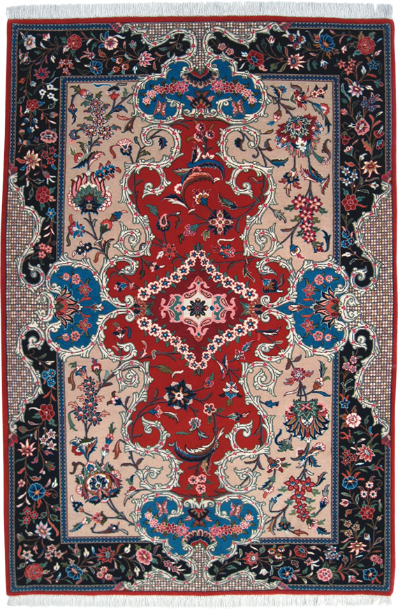 ペルシャ絨毯ICC--イーラム産100×149--【ペルシャ絨毯.com】