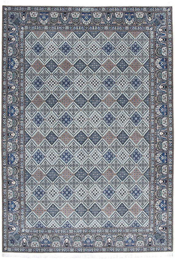 ペルシャ絨毯ハビビアン--ナイン産212×310--【ペルシャ絨毯.com】