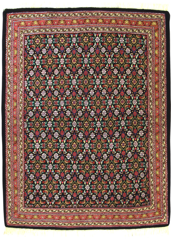 ペルシャ絨毯--タブリーズ産76×103--【ペルシャ絨毯.com】
